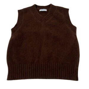 Calle Del Mar Cashmere Vest in Chocolate